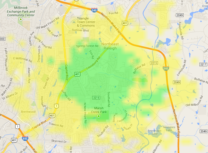 WKRP's Coverage Area